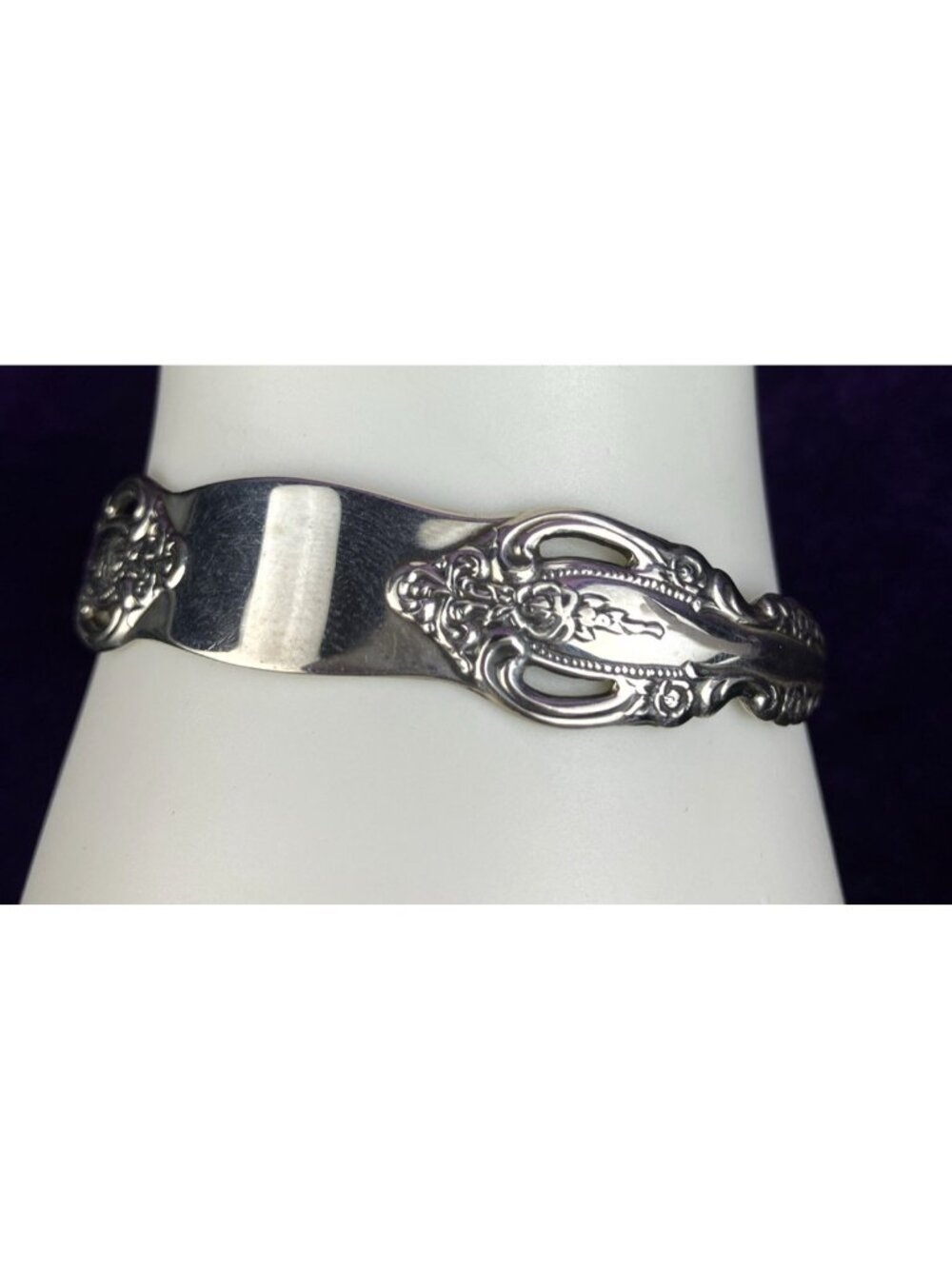 Sterling 925 Onieda Spoon Fork Flatware Cuff Bracelet Artisan